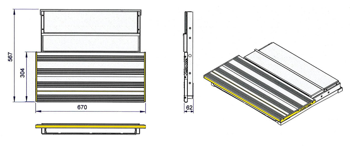 Power Step - AutoCool Lightweight Aluminum Power Step - power door and step - motorized sliding door motorized step sprinter transit custom